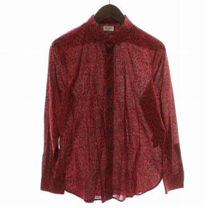 13年製 シャツ レオパード レッド ブラック