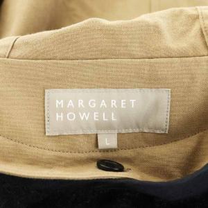 MARGARET HOWELL コート ロング丈 フード コットン アウター L ベージュ