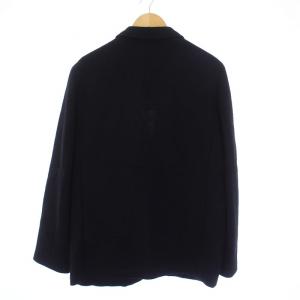 MARGARET HOWELL HARRIS TWEED テーラードジャケット シングル 2B ノーベント L 黒 ブラック