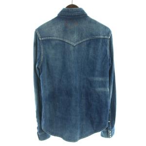 R.H.vintage ウエスタンシャツ デニム 長袖 青 ブルー /XK