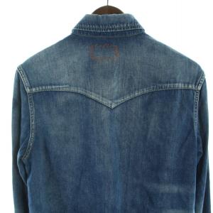 R.H.vintage ウエスタンシャツ デニム 長袖 青 ブルー /XK