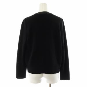 BALMAIN ニットジャケット ダウンジャケット 切替 ウール アウター 9 M 黒 ブラック