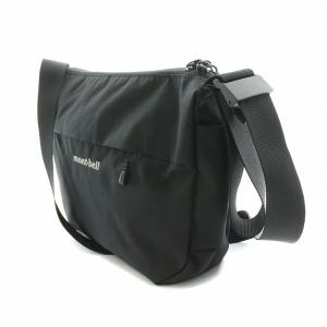 mont-bell ベルニナショルダーバッグ ナイロン ロゴ 刺繍 黒 ブラック 1123895