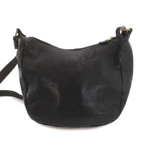 IL BISONTE ショルダーバッグ メッセンジャーバッグ レザー 黒 ブラック