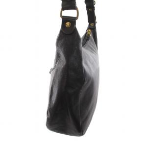 IL BISONTE ショルダーバッグ メッセンジャーバッグ レザー 黒 ブラック