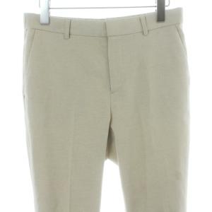 自由区 22SS ドライオックス テーパードパンツ スラックス 麻 リネン混 センターベント 38 S ベージュ