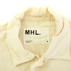 MHL. シャツ カジュアルシャツ 半袖 麻 リネン混 コットン S ベージュ /KU