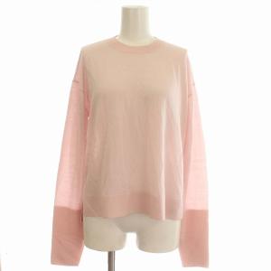 Deuxieme Classe 23SS Slit Sleeve Knit Pullover ニット 薄手 ウール 長袖 F ピンク