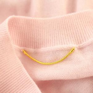 Deuxieme Classe 23SS Slit Sleeve Knit Pullover ニット 薄手 ウール 長袖 F ピンク