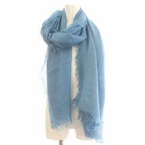 Cruciani ストール カシミヤ シルク混 ショール マフラー 水色 ライトブルー