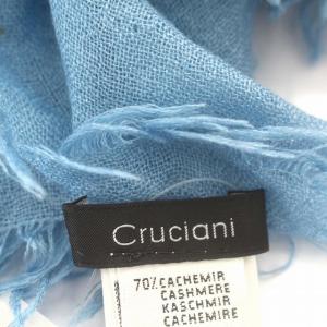 Cruciani ストール カシミヤ シルク混 ショール マフラー 水色 ライトブルー