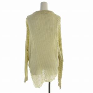 STELLA McCARTNEY ニット セーター チュニック 変形 アシメ 麻 リネン 長袖 36 S ベージュ