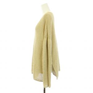 Spick&Span 24SS カノコ編みペーパーヤーン2WAYルーズニット カットソー 長袖 ベージュ 24080200509010