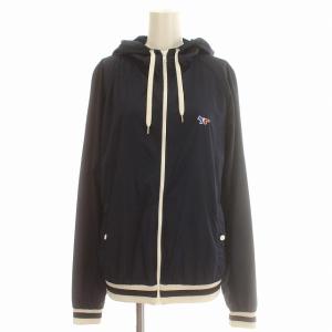 HOODED WINDBREAKER ウィンドブレーカー ナイロンジャケット パーカー トリコロール XS ネイビー 紺