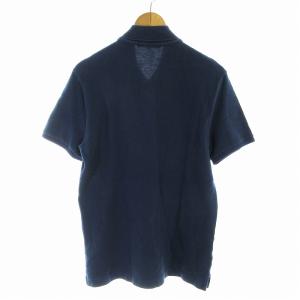 GUCCI ポロシャツ 半袖 ロゴ刺繍 S 紺 ネイビー /EE