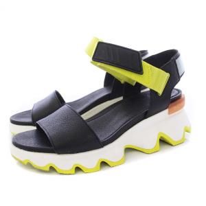 SOREL KINETIC SANDAL キネティックサンダル アンクルストラップ 5.5 22.5cm 黒 黄色