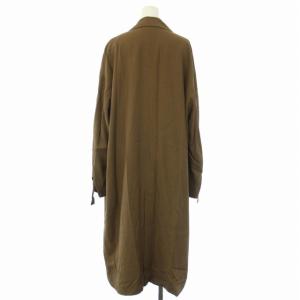 JOURNAL STANDARD L'ESSAGE 23SS ビスコースツイルロングコート スプリングコート 春アウター 茶 ブラウン 23020370204010