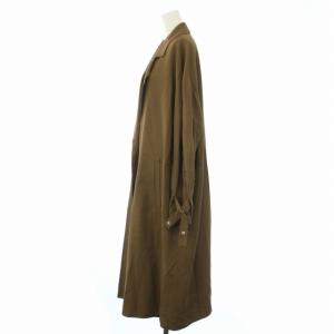 JOURNAL STANDARD L'ESSAGE 23SS ビスコースツイルロングコート スプリングコート 春アウター 茶 ブラウン 23020370204010