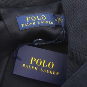 POLO RALPH LAUREN テーラードジャケット ニット素材 ブレザー 金ボタン 4 M ネイビー 紺