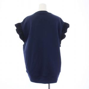 BEAUTY&YOUTH UNITED ARROWS 24SS スウェット&フリル ノースリーブ トップス トレーナー F 紺 ネイビー