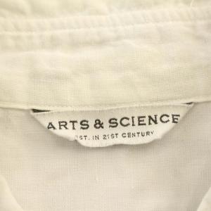 ARTS&SCIENCE リネン混 コットン シャツ 長袖 5 L ライトグレー