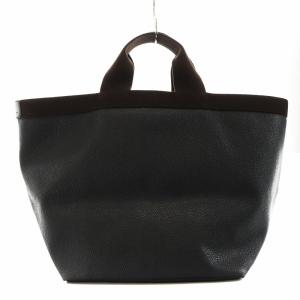 Hervé Chapelier GPライン 舟形トート L コーテッドキャンバス ブラック 707GP