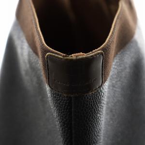 Hervé Chapelier GPライン 舟形トート L コーテッドキャンバス ブラック 707GP