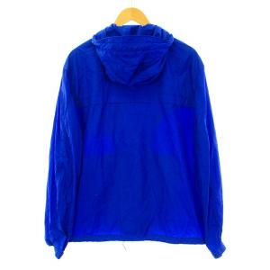 POLO RALPH LAUREN ナイロンジャケット パーカー ジップアップ 薄手 ワッペン L 青 ブルー /KU