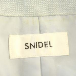 SNIDEL 24SS リネン混 ジャケット セットアップ サロペット ワイド パンツ 0 S 水色 ライトブルー /G