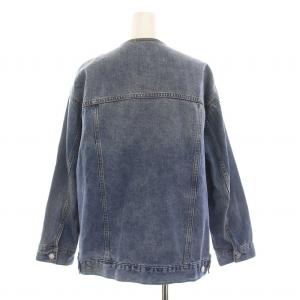 JOURNAL STANDARD relume デニムジャケット ノーカラー USED加工 ジージャン Gジャン アウター F 青 ブルー