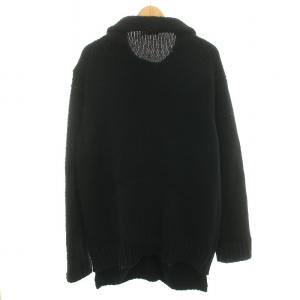 Yohji Yamamoto POUR HOMME ニットカーディガン ハイゲージ ウール 3 ブラック HY-K78-180