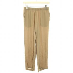 23SS シルクサテンイージーパンツ 絹 シルク 34 XS ベージュ /YT