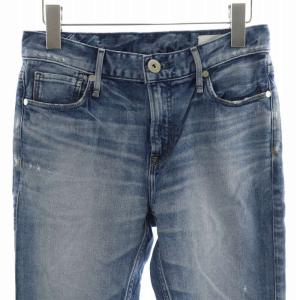 upper hights THE STELLA SUN デニムパンツ ジーンズ スリム テーパード USED加工 24 S 青 ブルー 28021902SUN