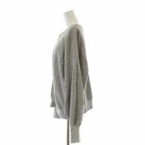 AMERICANA カーディガン スウェット プリント ロゴ ビッグシルエット 長袖 グレー