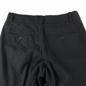 MARGARET HOWELL スラックスパンツ スリム フォーマル ウール 1 S 黒 ブラック