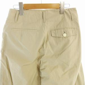 MARGARET HOWELL ワイドパンツ ハイウエスト フロントボタン 1 S ベージュ /EE