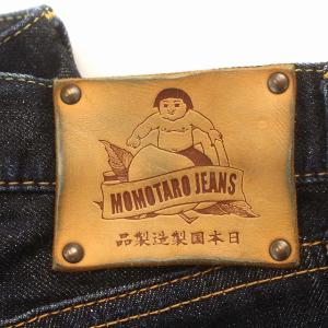 桃太郎ジーンズ MOMOTARO JEANS デニムパンツ 銅丹14.7oz特濃 ボタンフライ タイトストレート ジーンズ 30 インディゴ /G