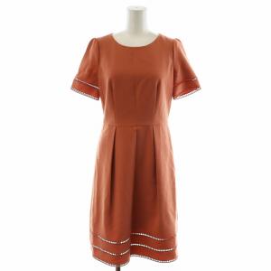 ワンピース ひざ丈 半袖 36 S ピンク /AN24