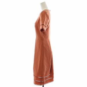 ANAYI ワンピース ひざ丈 半袖 36 S ピンク /AN24