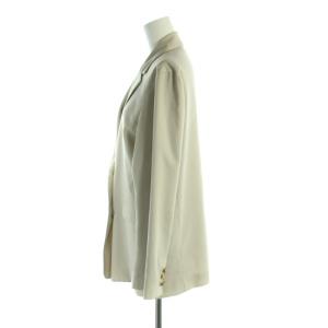 Noble 20SS カルゼストレッチ テーラードジャケット ダブル センターベント 36 S ベージュ 20010240303010