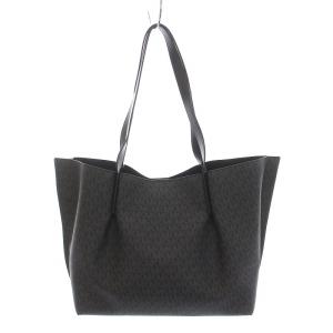 MICHAEL KORS トートバッグ ロゴ 総柄 黒 ブラック
