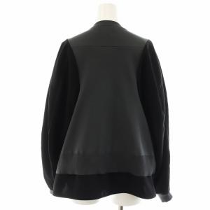 ENFOLD 23AW KNIT×SHIRT JUMPER 38 グレー ブラック