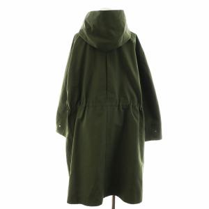 21AW DOVER KENT ミリタリーコート ロング丈 フード 38 M カーキ
