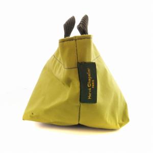 Hervé Chapelier ハンドバッグ キャンバス 舟型 鞄 黄緑 グリーン