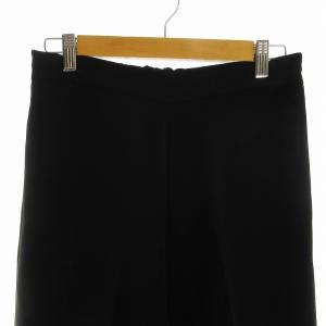 MUSE de Deuxieme Classe ワイドパンツ バックギャザー センタープレス 38 M 黒 ブラック /EE