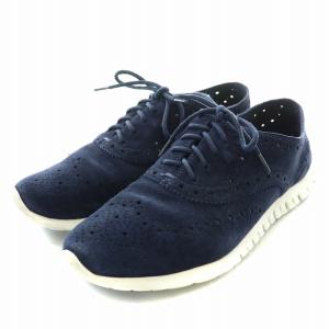 COLE HAAN ゼログランドウイングオックス ZEROGRAND WING OX スニーカー シューズ スエード メダリオン 6.5 23.5cm