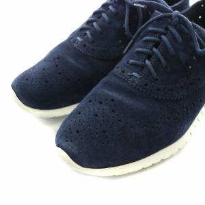 COLE HAAN ゼログランドウイングオックス ZEROGRAND WING OX スニーカー シューズ スエード メダリオン 6.5 23.5cm