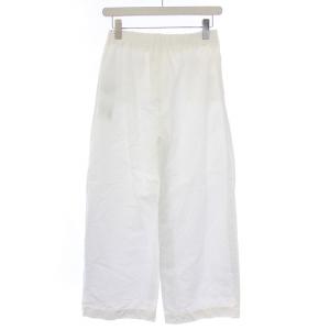 GALERIE VIE 21SS ダブルドビー セミワイドクロップドパンツ ジップフライ 34 S 白 ホワイト 23-04-11-04002