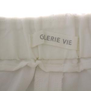 GALERIE VIE 21SS ダブルドビー セミワイドクロップドパンツ ジップフライ 34 S 白 ホワイト 23-04-11-04002