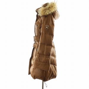BURBERRY BLUE LABEL ダウンコート 裏地ノバチェック 38 ブラウン